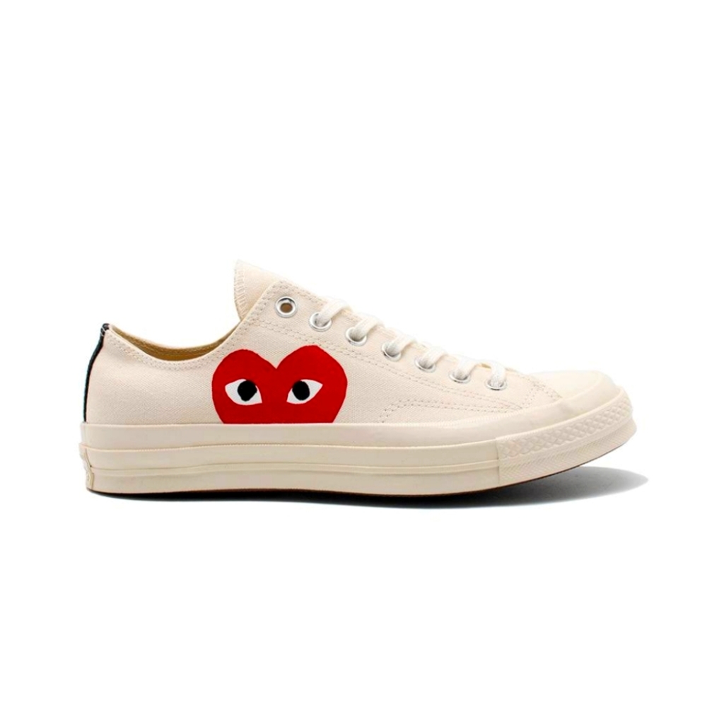 CDG Low Converse in Cream
